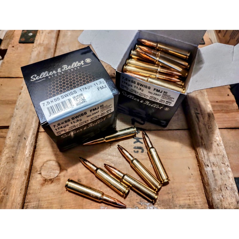 Kal. 7,5X55 SWISS S&B 50 szt. w praktyce: balistyka, trening i sprzęt
