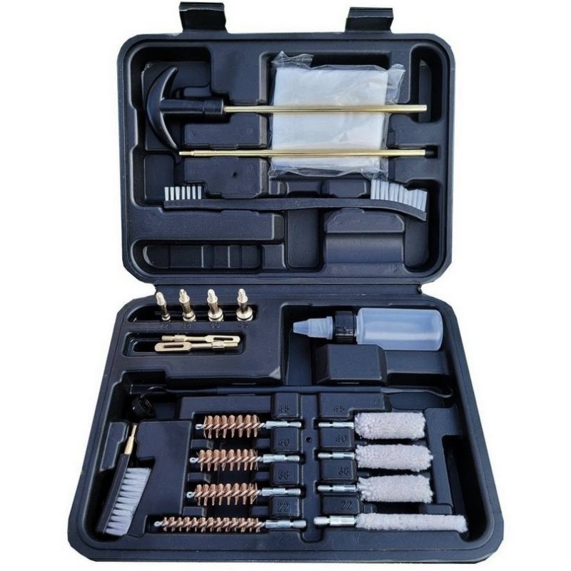 Uniwersalny zestaw do czyszczenia pistoletów – 4 kalibry, 1 komplet, precyzyjna konserwacja
