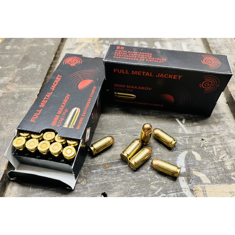 Amunicja 9×18 Makarow FMJ Geco – praktyka strzelecka, balistyka i dobór wyposażenia
