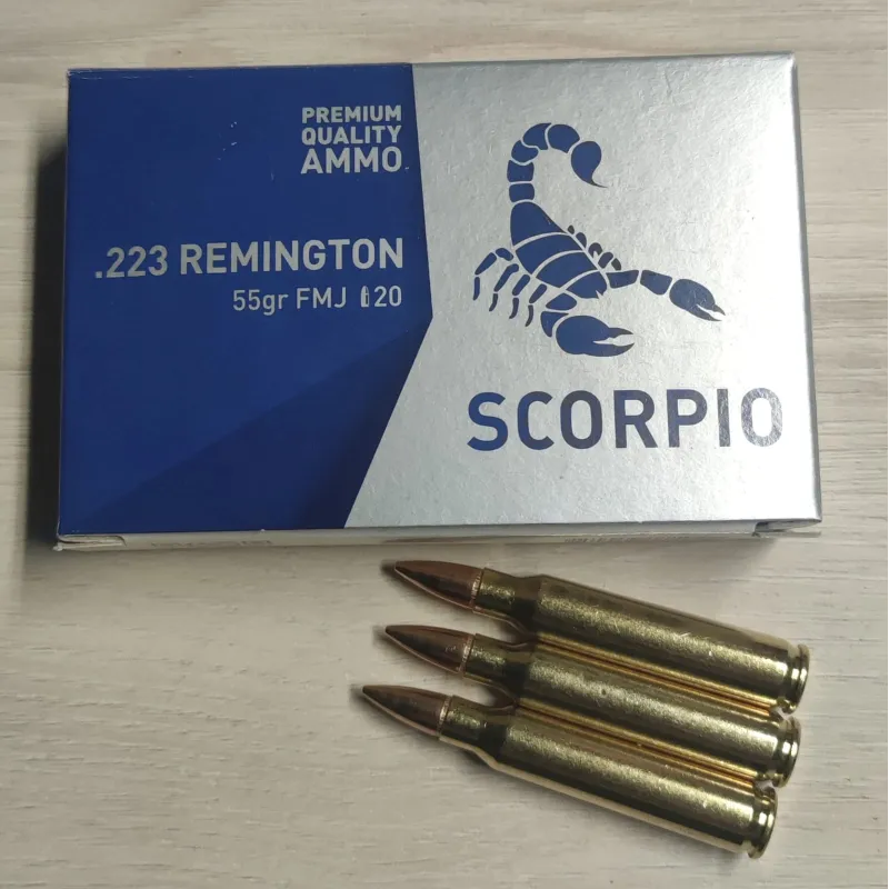 Amunicja Scorpio kal. .223, 55gr/3.56g, FMJ – test, balistyka i zastosowanie
