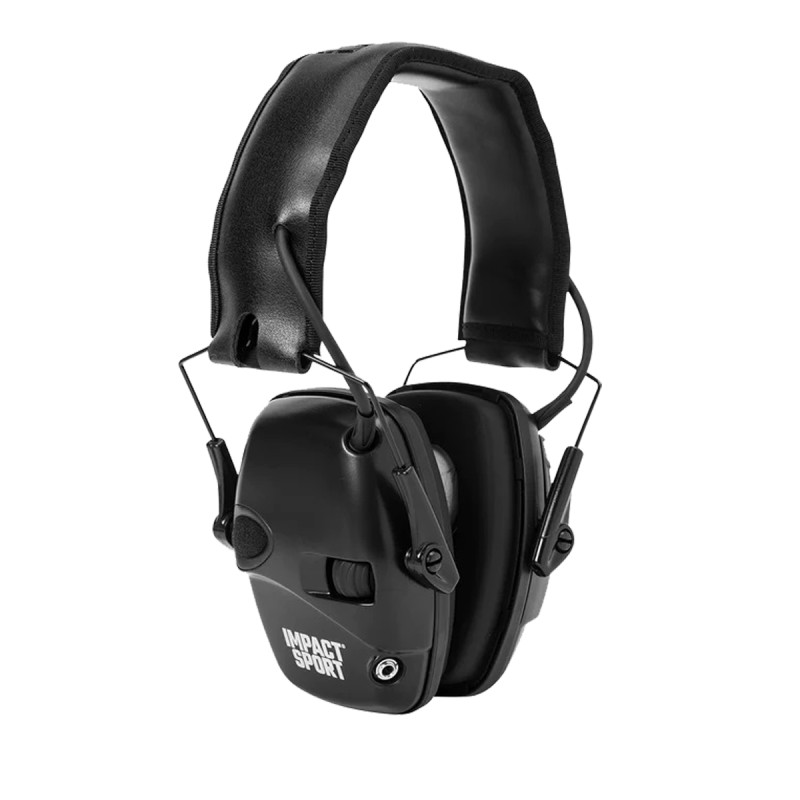Ochronniki słuchu HOWARD Leight Impact Sport Black – przewaga na strzelnicy i w terenie (SNR 25 dB, AUX 3,5 mm, 350 h)