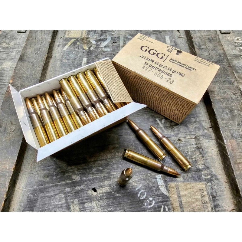 Kal. .223Rem 55gr FMJ GGG – trening, balistyka i wybór amunicji